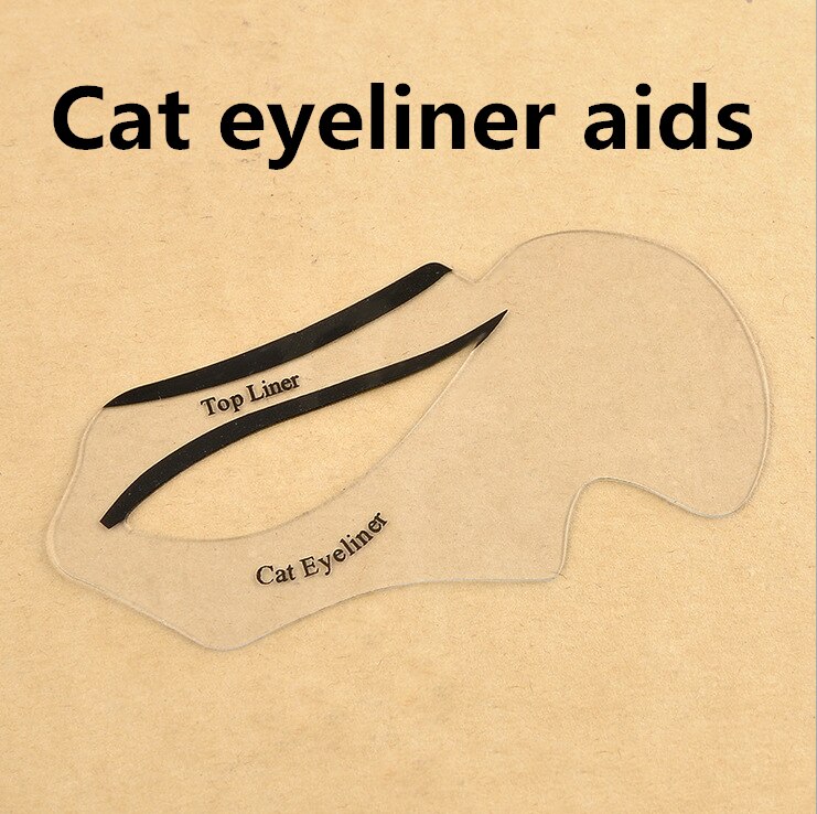 10 Stks/set Makeup Tools Eyeliner Kaart Geschilderd Cat 'S Eye Rook Make Set