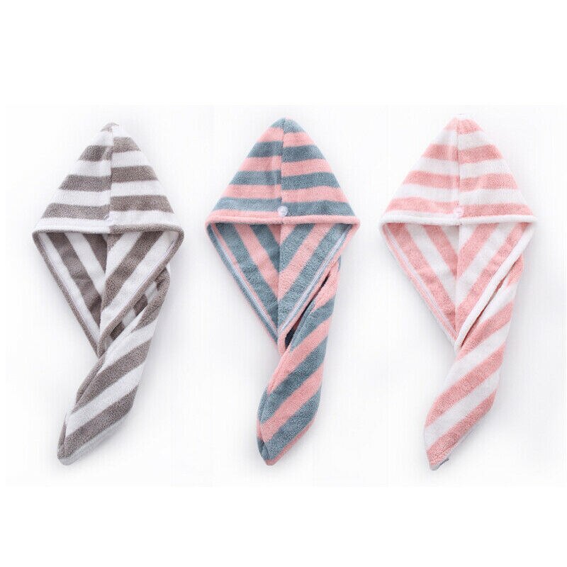 Microfiber Badhanddoek Haar Droog Sneldrogend Lady Badhanddoek Zachte Douche Cap Hoed Voor Dame Man Tulband Head Wrap haar Handdoeken