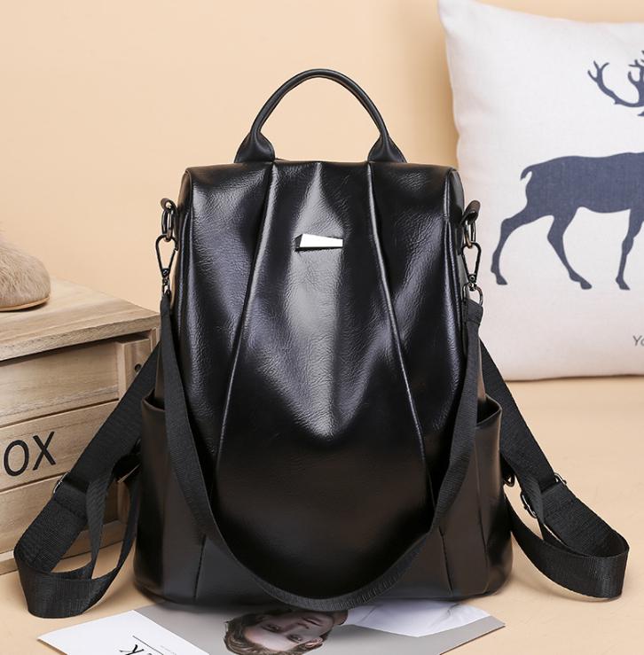 Anti Theft Frauen Rucksack Wasserdicht Durable Oxford Stoff Schule Tasche Damen Große Kapazität Reise Rucksäcke: C-1(PU)