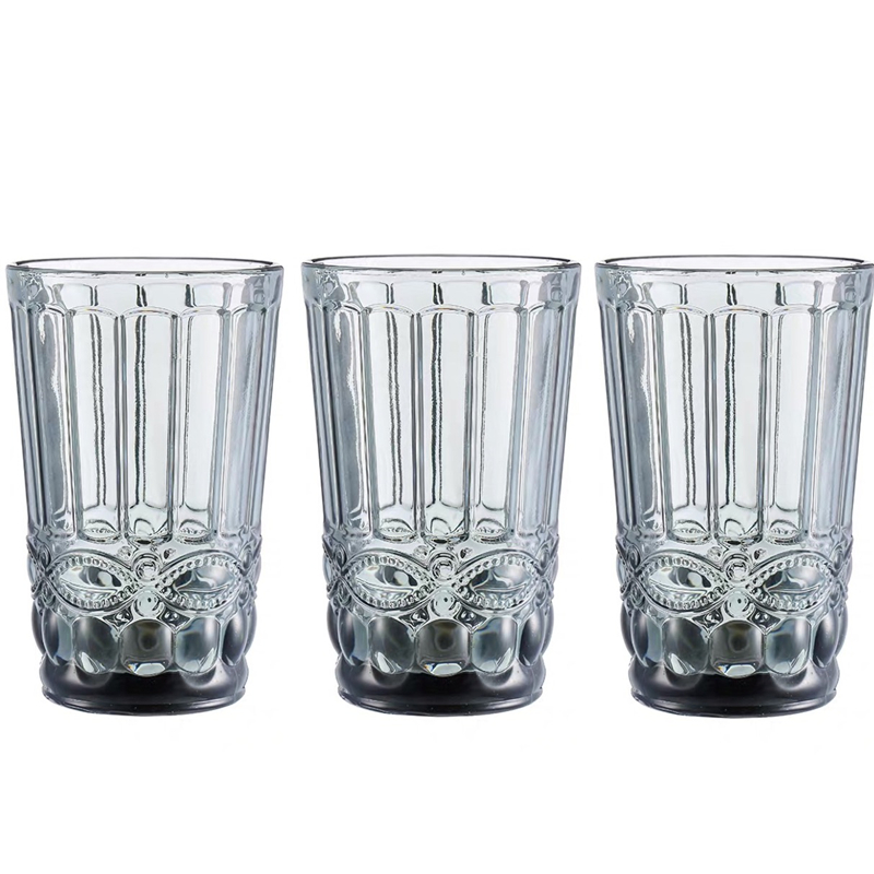 Vasos para beber, copas para jugos, Whisky, Bar, hogar, boda, 350ml, leche, café, en relieve, vasos de vidrio para bebidas, 3 unids/lote