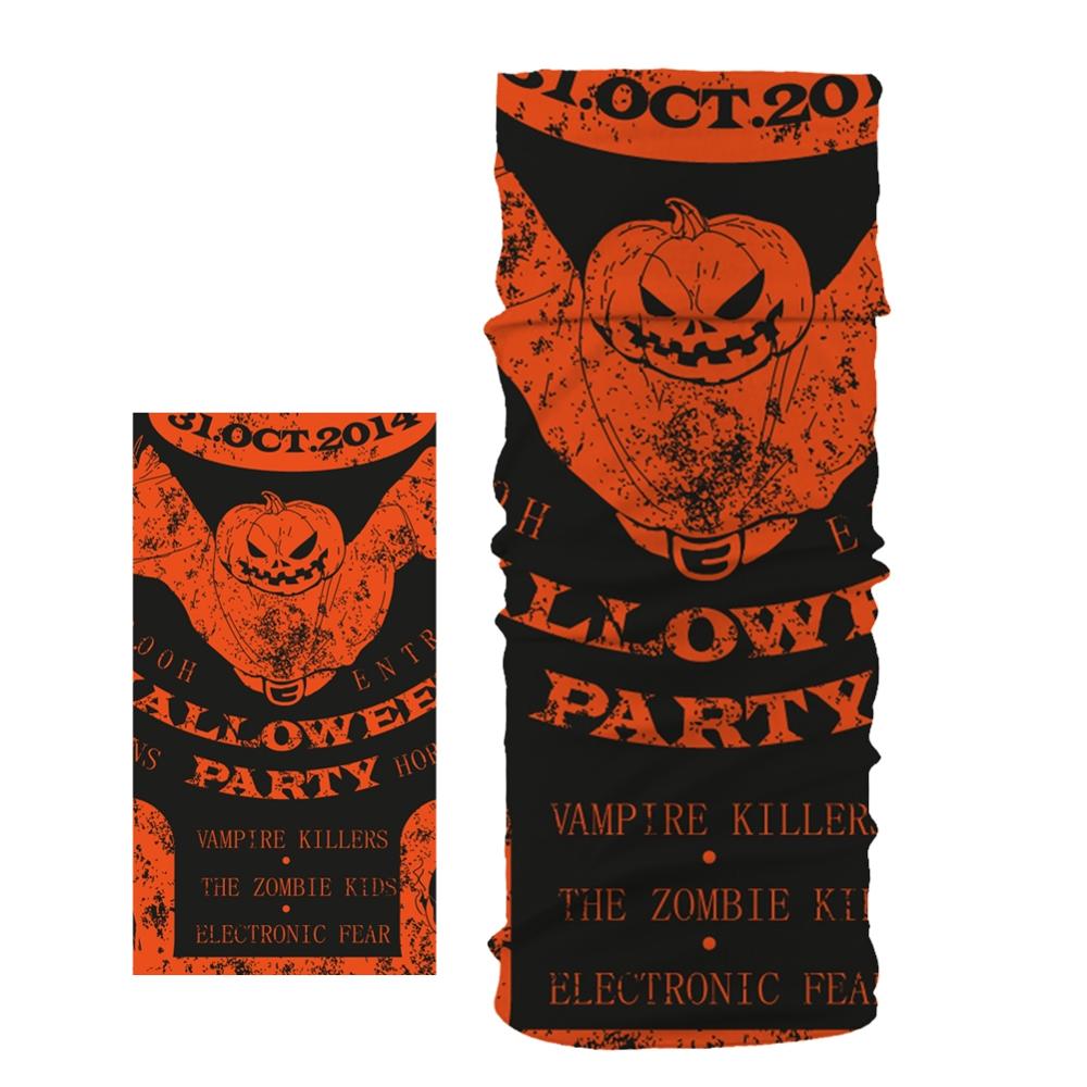 Bat Pumpkin Halloween Pattern Head/Face/Mask Neck Bandana Scarf Dual-use Magic Tube HeadScarf Cycling Sport Headwear Turban