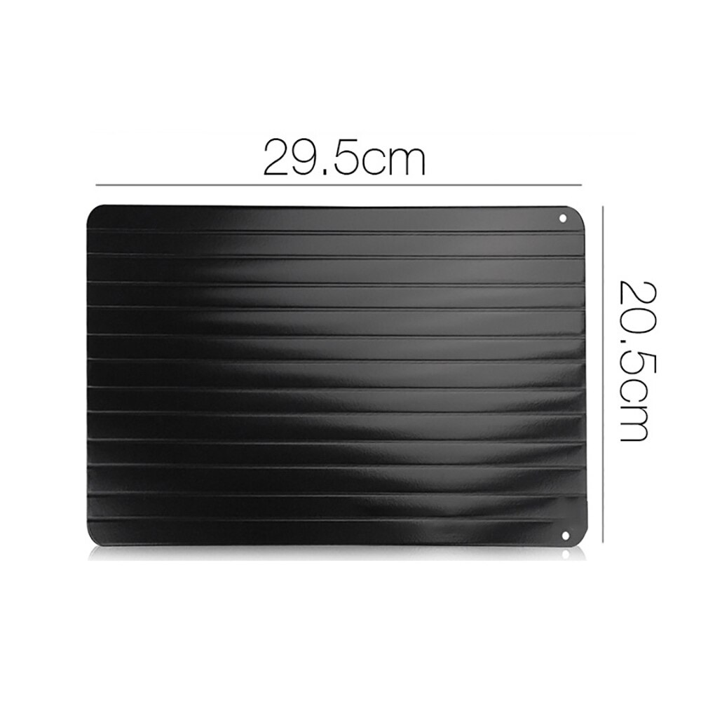 Aluminum Fast Defrost Plate Thaw Frozen Food Meat Fruit Quick Defrosting Plate Board 2-In-1 Defrost Chopping Board Kitchen Tool: 29.5x20.5x0.2cm