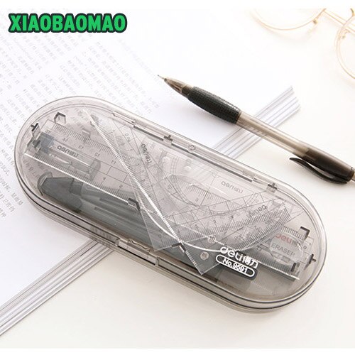 Good Drafting Tools School Compasses Drawing Math Compasses Set Straight Ruler School Supplies Stationery