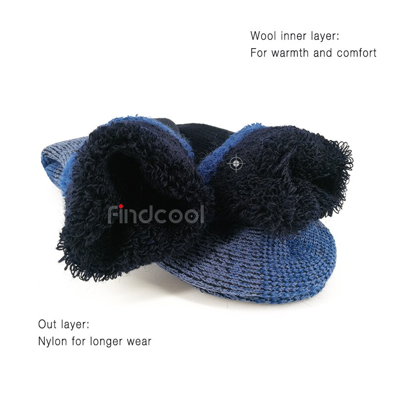 Findcool Merino Wol Lopen Sokken Hike Sokken Buiten Wandelen Sokken Unisex Thermische Warm Comfortabel Ademend Camping Sokken