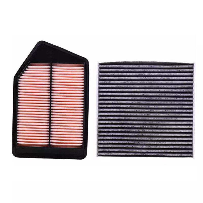 Luftfilteret kabinen filter 2 stk honda ni generasjoner samsvar spirior 2.4-modellen -todaycar accessoris filtersett: 2 stk filter
