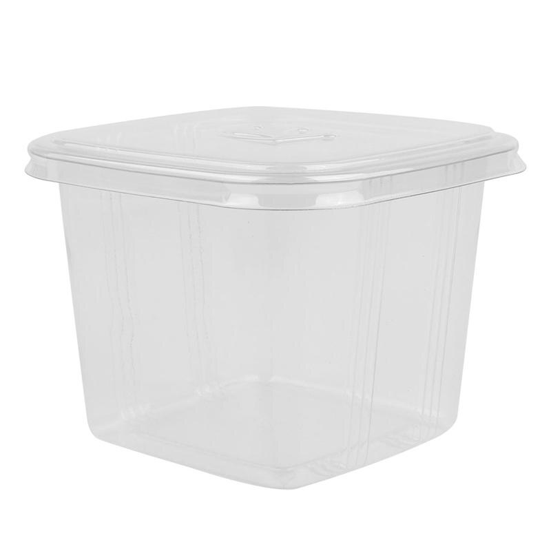 50pcs Transparent Cake Box Cake Container Box Dessert Storage Box with Lid