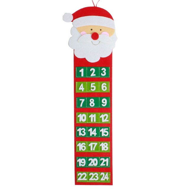 Julekalender julenissen juletre jule gammel hårete mann kalender advent nedtelling kalender veggkalender: Julenissen