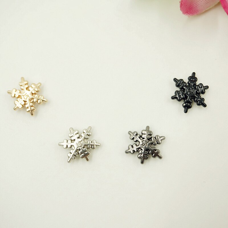 Broche de remache de ropa Punk con forma de copo de nieve para gorra, zapatos, bolso, sombrero, Jeans, gargantilla de cuero Diy accesorios para manualidades