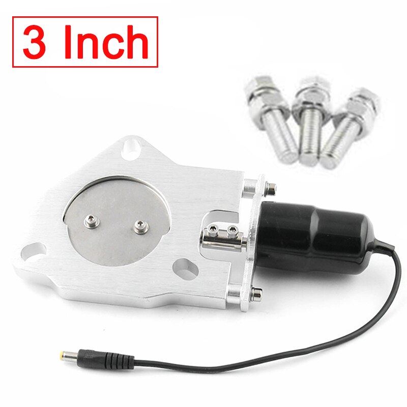 2''/2.25''/2.5''/3.0'' Cutout Stainless Steel Exhaust Cut Out Header Be Cut Pipe Electric Valve Exhaust Tip Kit with Screws: 3inch