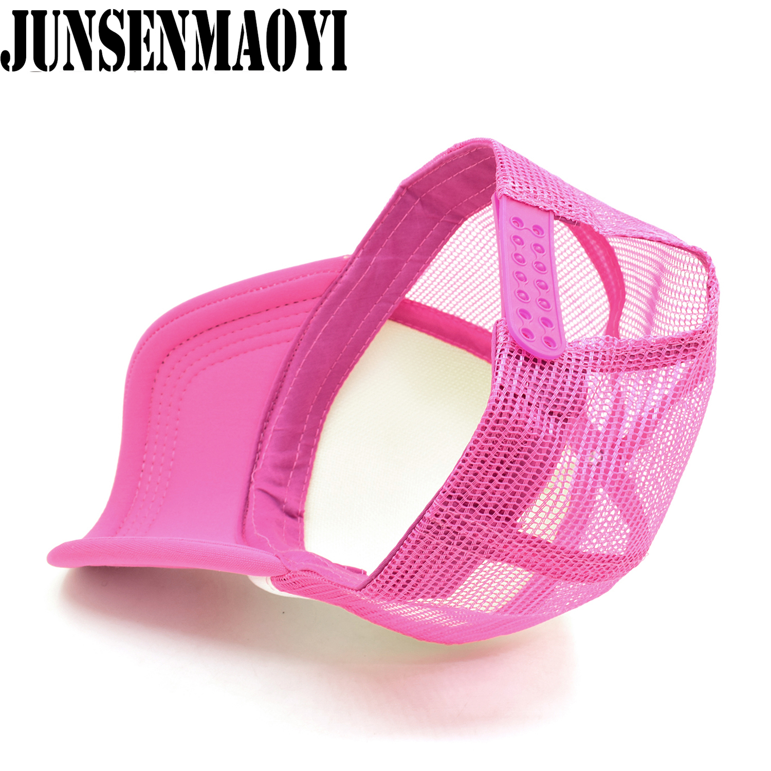 Casquette flamant rose rose pour filles, chapeau d'été, hip hop, en maille, pour femmes et enfants,