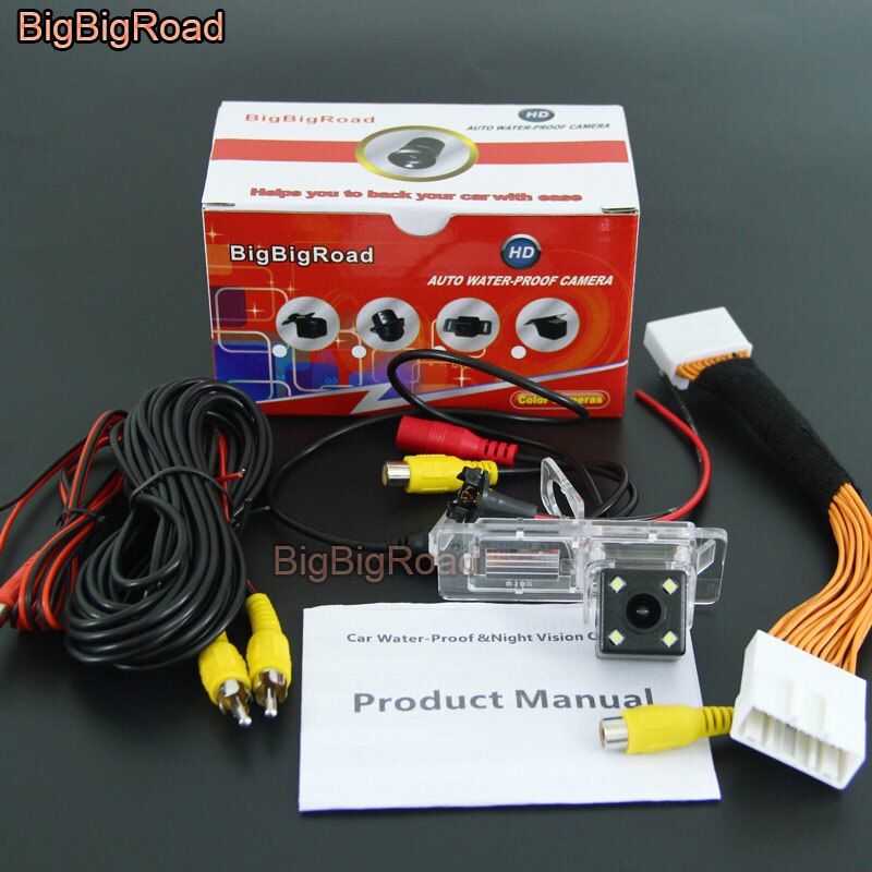 BigBigRoad For Renault Clio 4 IV Car Rear View Backup Reverse Parking Camera With RCA Port Adapter: Ordinary
