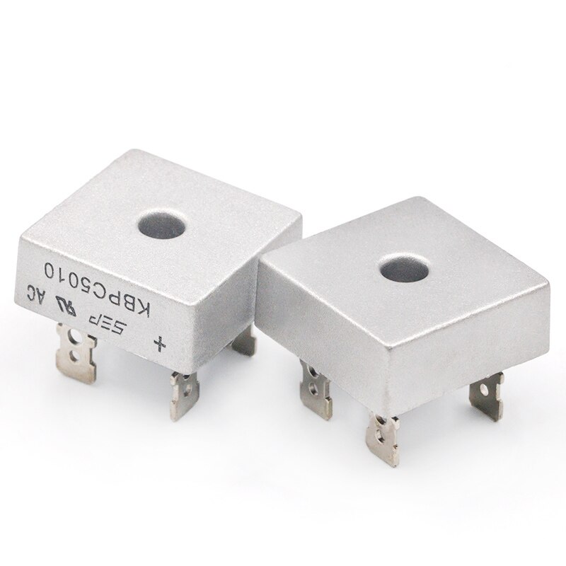 2Pcs KBPC5010 50A 1000V Diode Bridge Rectifier Kbpc5010