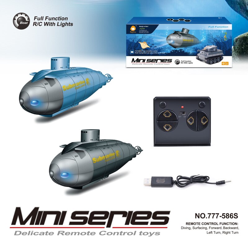 2.4G Wireless Six-way Remote Control Submarine Nuclear Submarine Electric Remote Control Boat Remote Control Toys