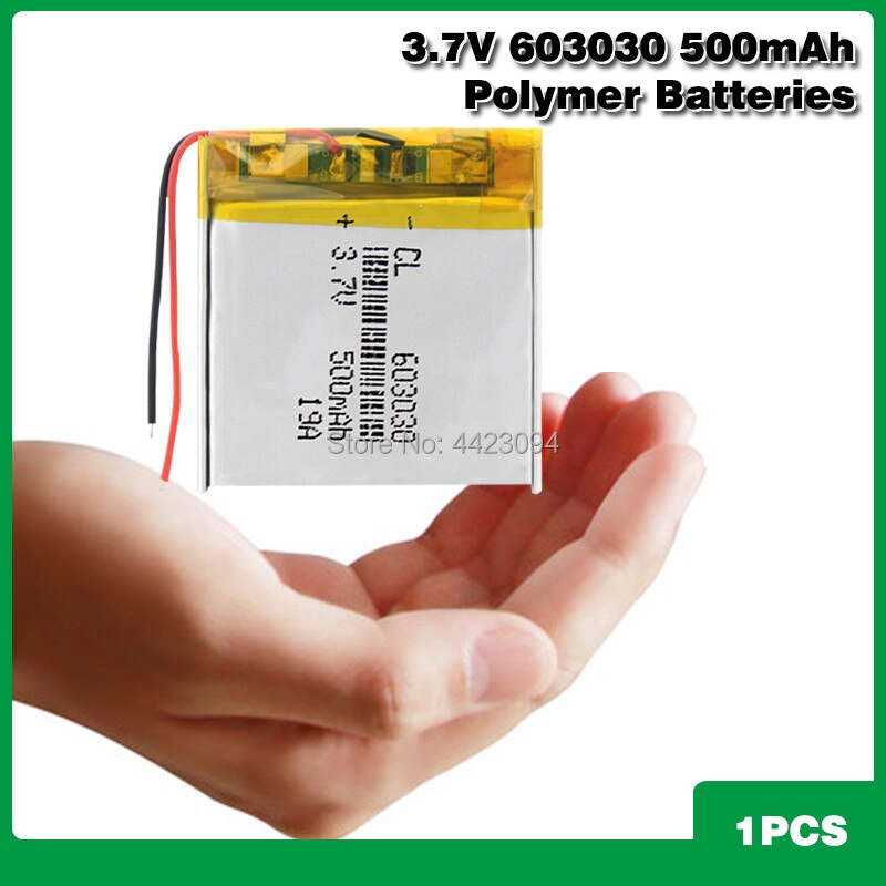 ANLB 3.7V 500mAh 603030 Batteria Ricaricabile Li-Po - Speaker Bluetooth, Smartwatch, Lettore MP3: 1 pz
