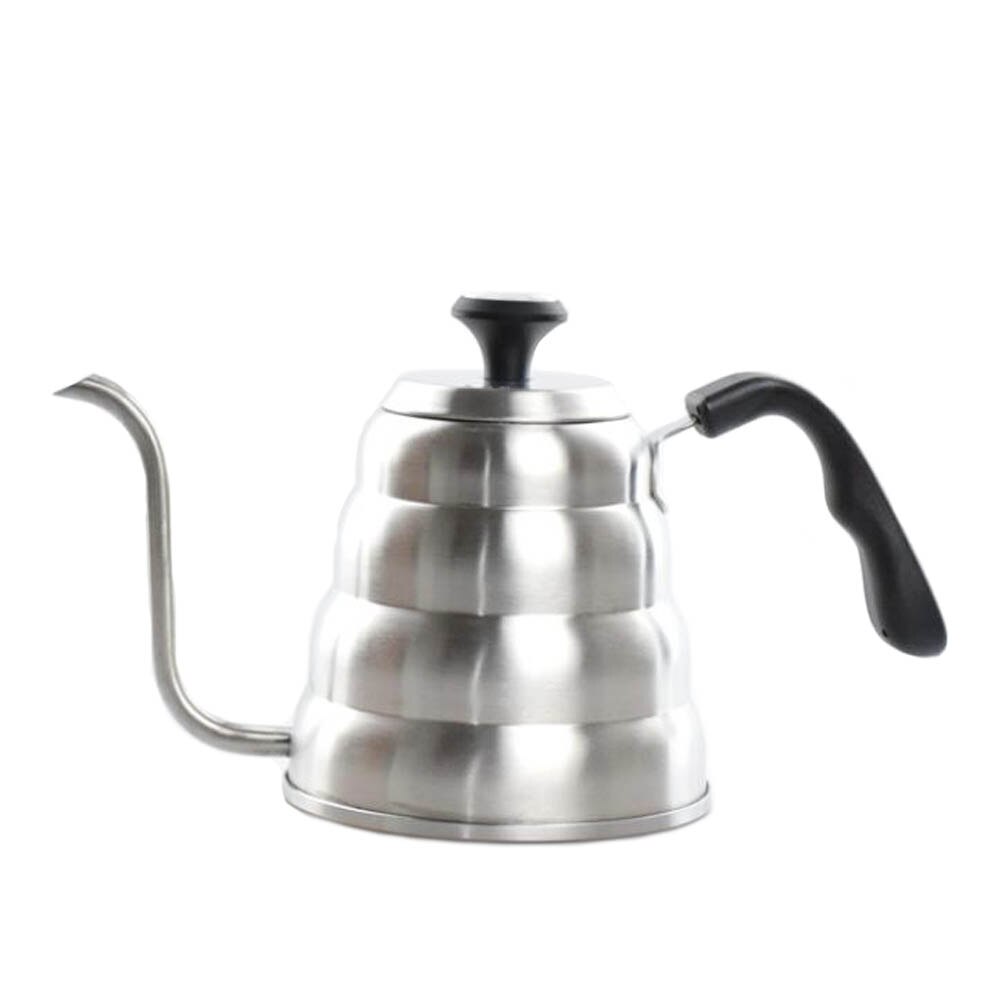 1l/1.2l te-kaffekjeler i rustfritt stål med termometer svanehals tynn tut til å helle over kaffekanne fungerer på komfyrtopp: 1l med termometer