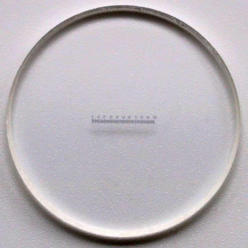 Optical Glass C1 - C7 Microscope Eyepiece Reticle Cross Line Ocular Graticula Micrometer Grid Calibration Slide for Measurement: C4