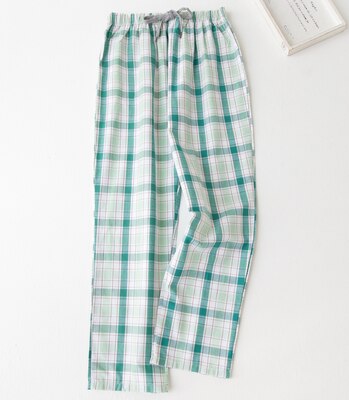 Damskie spodnie robić spania jesień 100% bawełna tkana chusta miłośników piżamy spodnie klimatyzacja: Zieleń wojskowa / L