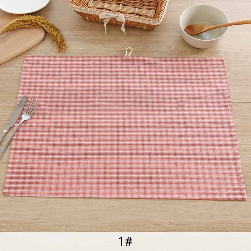 Mcao kafe serviett bomull vanlig bord restaurant skotsk stil serviett husholdning kjøkken dekorasjon tilbehør 60*45 cm h29: 1
