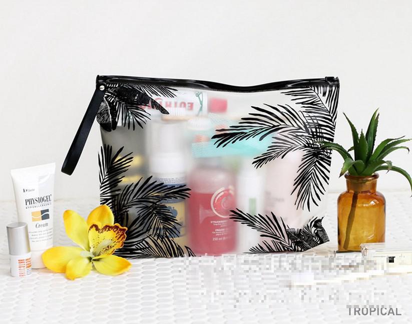 A4/A5 Simple Leaves Transparent PVC File Folder Document Filing Bag Cosmetic Stationery Bag Promotional Stationery: A4 Style A