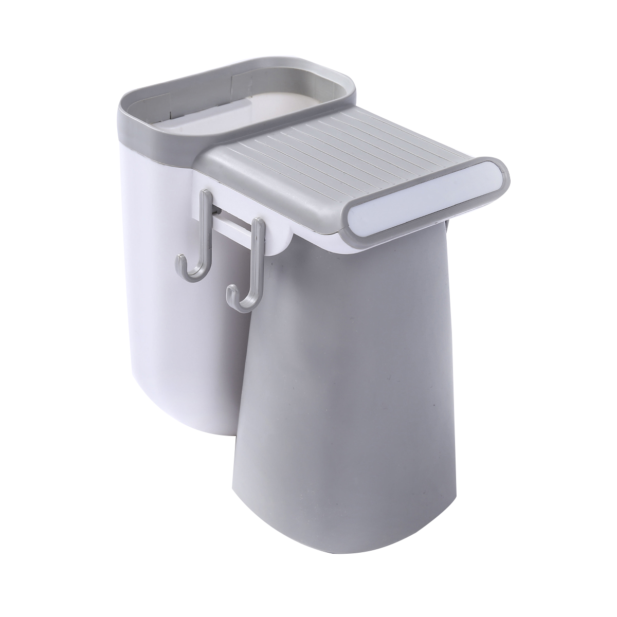 Soporte de cepillo de dientes de plástico para el hogar, colgador sólido para productos de baño, perforación, pasta dental, compresión,