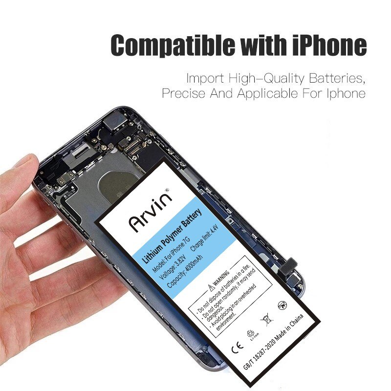 Batería de ciclo 0 para iPhone 6s, 6 5s, 5 SE, 7, 8 Plus, Original, alta capacidad, reemplazo, para iPhone X, Xs, Max, Xr, 7P, 8