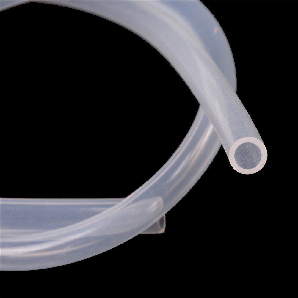 Tubo de tubo de silicona Flexible de grado alimenticio, transparente, 1 metro, 5-10mm de diámetro interior