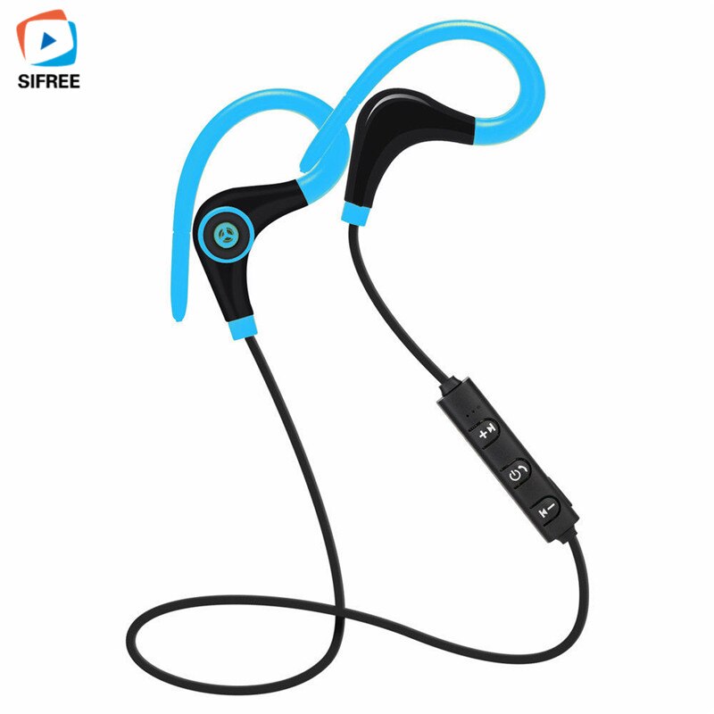 Sport Bluetooth Hoofdtelefoon Draadloze Koptelefoon Bluetooth Oortelefoon Stereo Bass Headset Gamer Handsfree Met Microfoon Voor Telefoon: Blauw