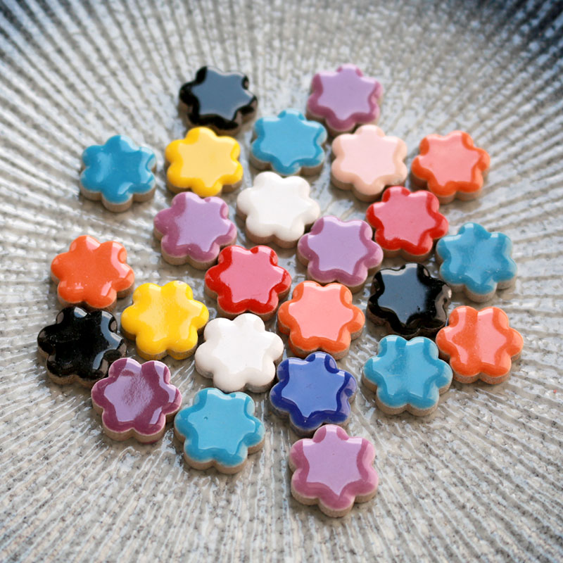 Azulejos de mosaico de porcelana de 50g, manualidades DIY, azulejos de cerámica, materiales para hacer mosaicos, piezas de hobby, artesanías a granel: Blanco puro