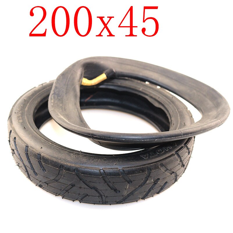 8- tommer 200 x 45 dekk indre slange 200*45 dekk passer elektrisk scooter barberhøvel scooter e-scooter sammenleggbar barberhøvel e-scooter: Indre og ytre dekk