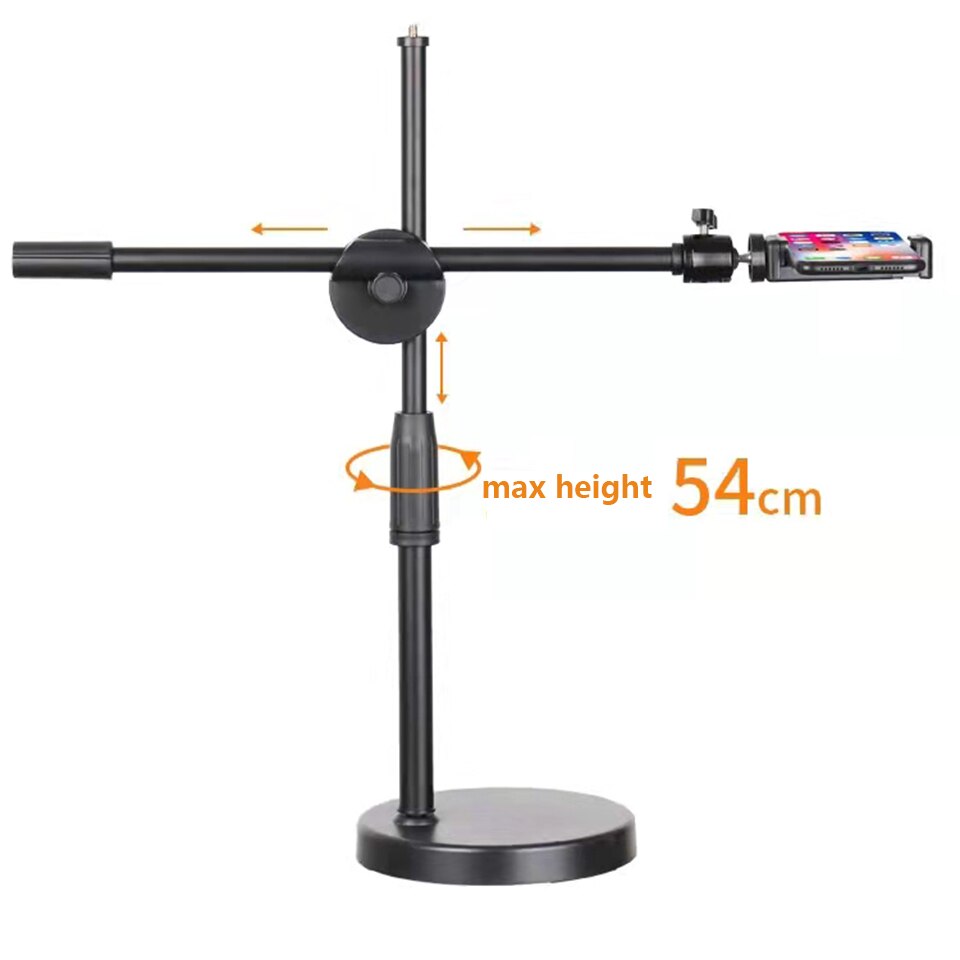 Overhead Stativ mit Ring Licht Tisch Tabletop Schießen Stehen Stative mit praktisch Halfter Boom Arm für Nagel Kunst Fotografie