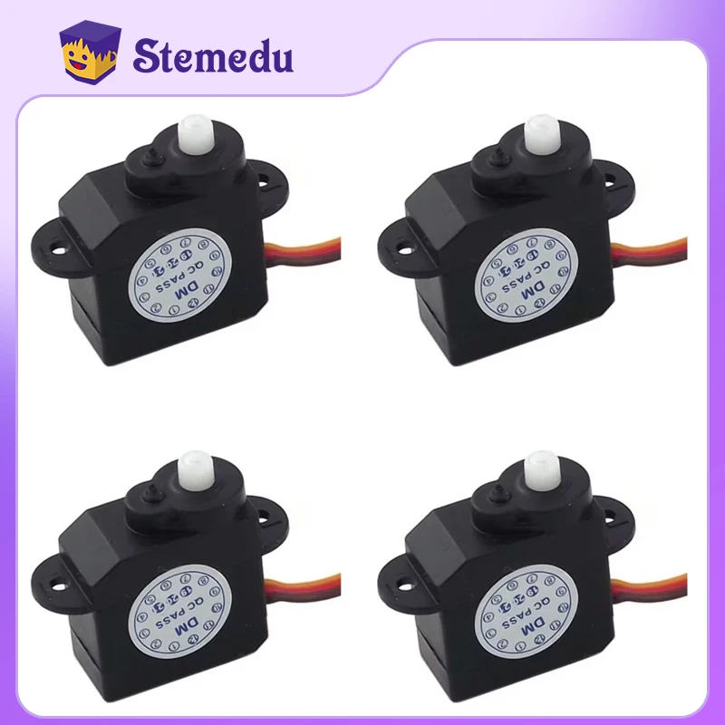 4/2/1 PCS 2.1g Mini Micro Servo 180 Degree Rotation DM-S0020 2g Plastic Mini Servomotor 4.8V-6V for RC Hobby Parts DIY Toys