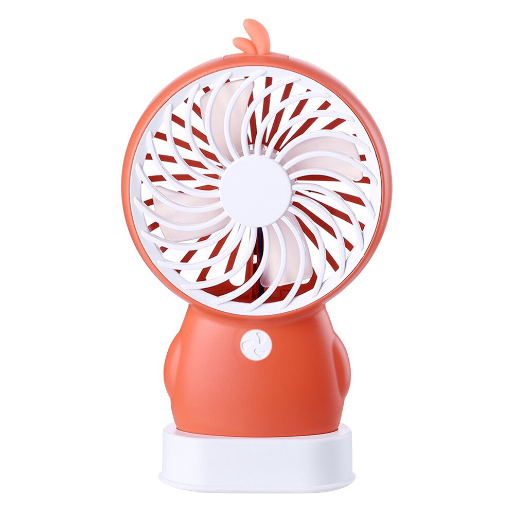 Handheld Mini Ventilator Cartoon Leuke Fan Draagbare Lichtgewicht Usb Ventilator Voor Studenten Kids Lad: RED