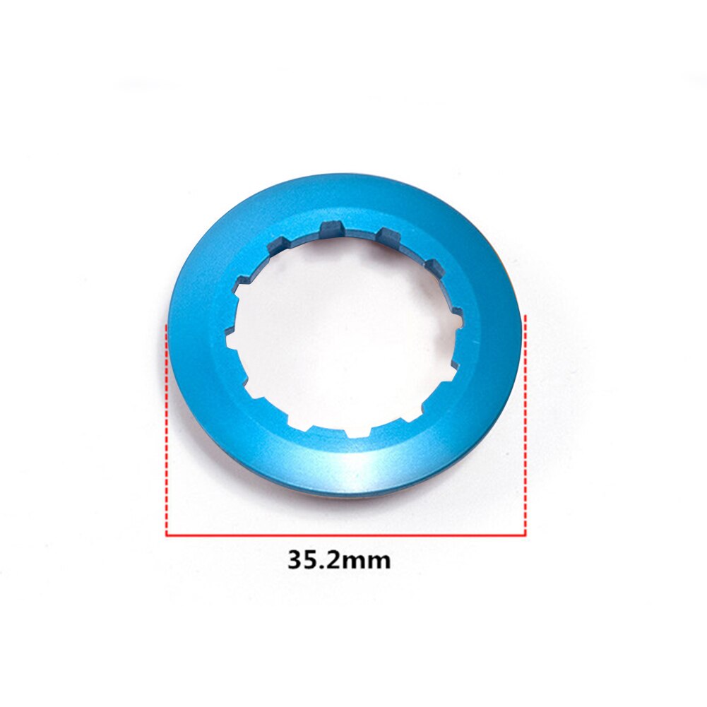 Fiets Cassette Vliegwiel Freewheel Lockring Aluminium 11T Cassette Lock Ring Voor Mtb Weg Mountainbike Fietsen: Blauw
