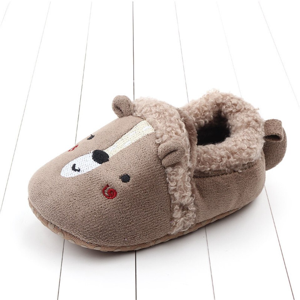 Zapatos adorables para bebé, zapatillas para bebé, niño y niña, zapatos de cuna de punto, zapatillas antideslizantes de dibujos animados para bebé: Style 12 / 7-12 meses