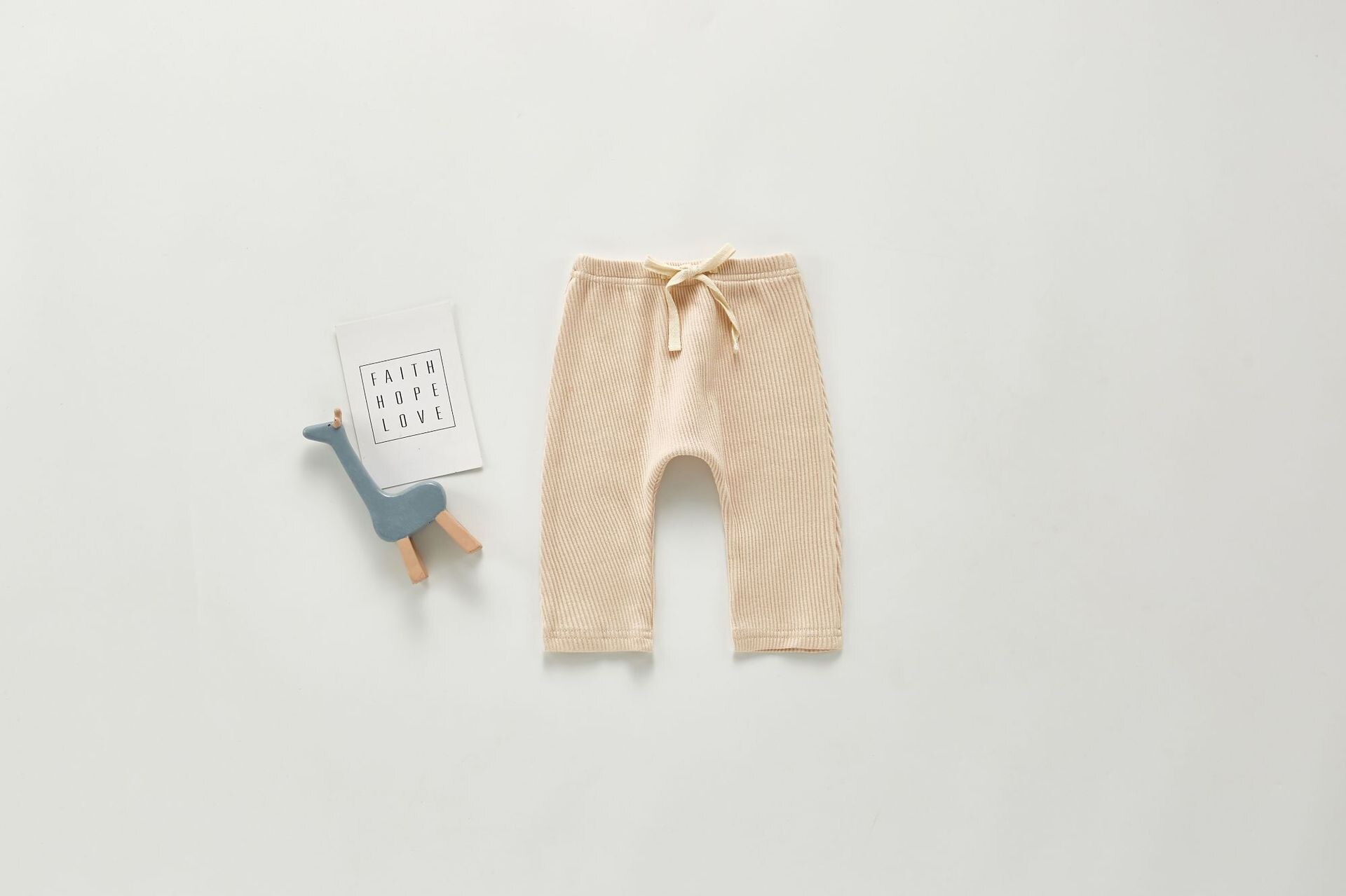 Höst flickor leggings randiga baby ribbad leggings pojkar barn fritidsbyxor babykläder choldren byxor: 203 k 15 aprikos / 24m
