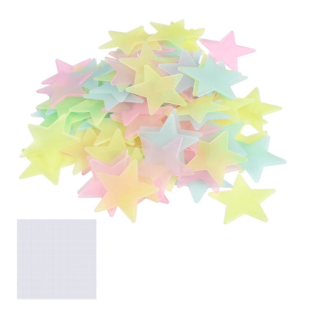 100pcs 3cm 3D PVC Stars Energy Storage Fluorescent... – Vicedeal