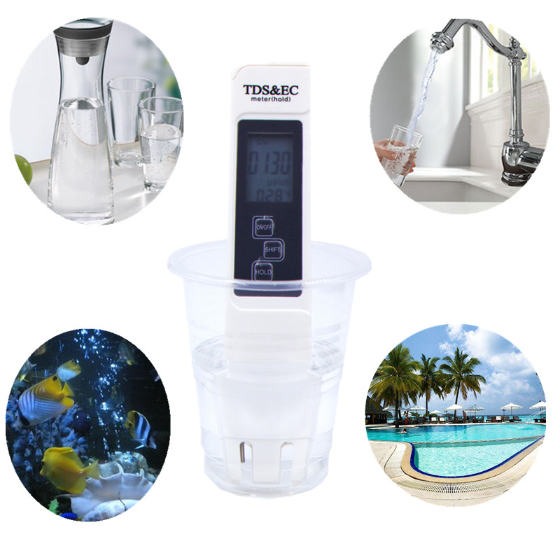 TDS pen Tester EC meter conductivity meter water measurement tool TSD&EC tool meter Function 3 in 1 tds EC 40%off