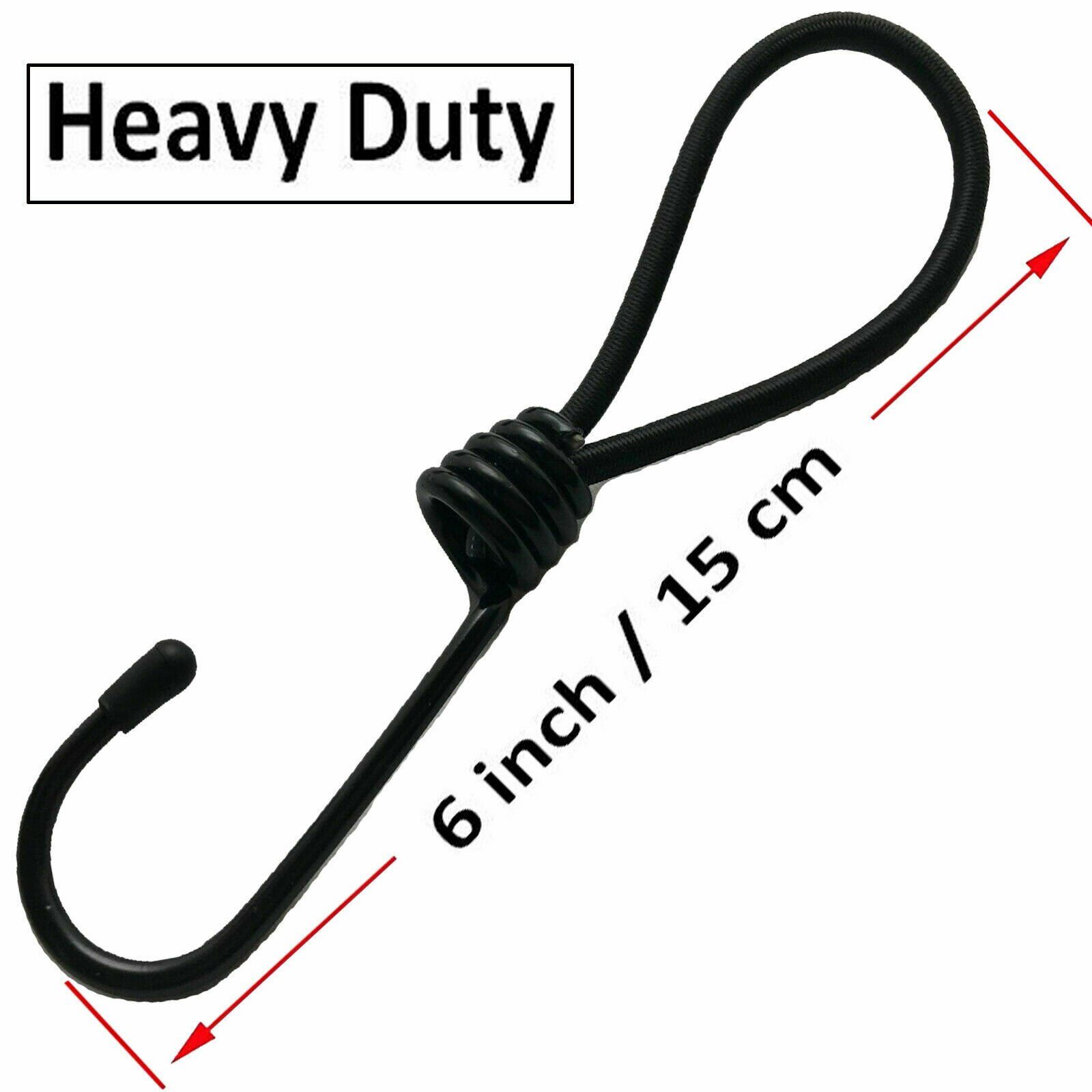 8 stk 6 &quot; elastisk krok strikk løkke ledning binde ned stropp wire fix baldakin presenning telt