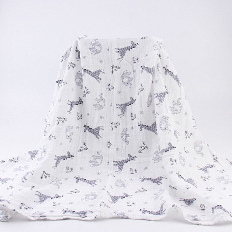 Aden anais muslin babyfilt &svaddar bebis swaddle kuvert filtar för baby bomull badhandduk kuvert för nyfödda: Giraff