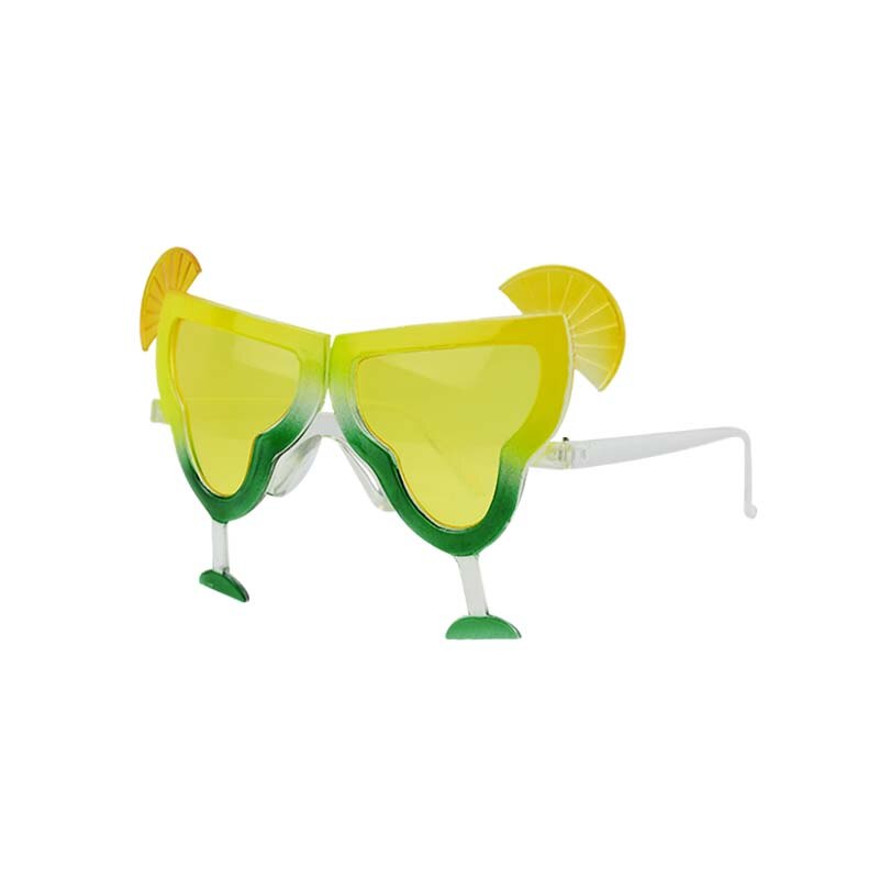 Gafas de sol hawaianas para en la playa, 1 unidad, flamenco divertido, piña, suministros para , Festival de verano: B02