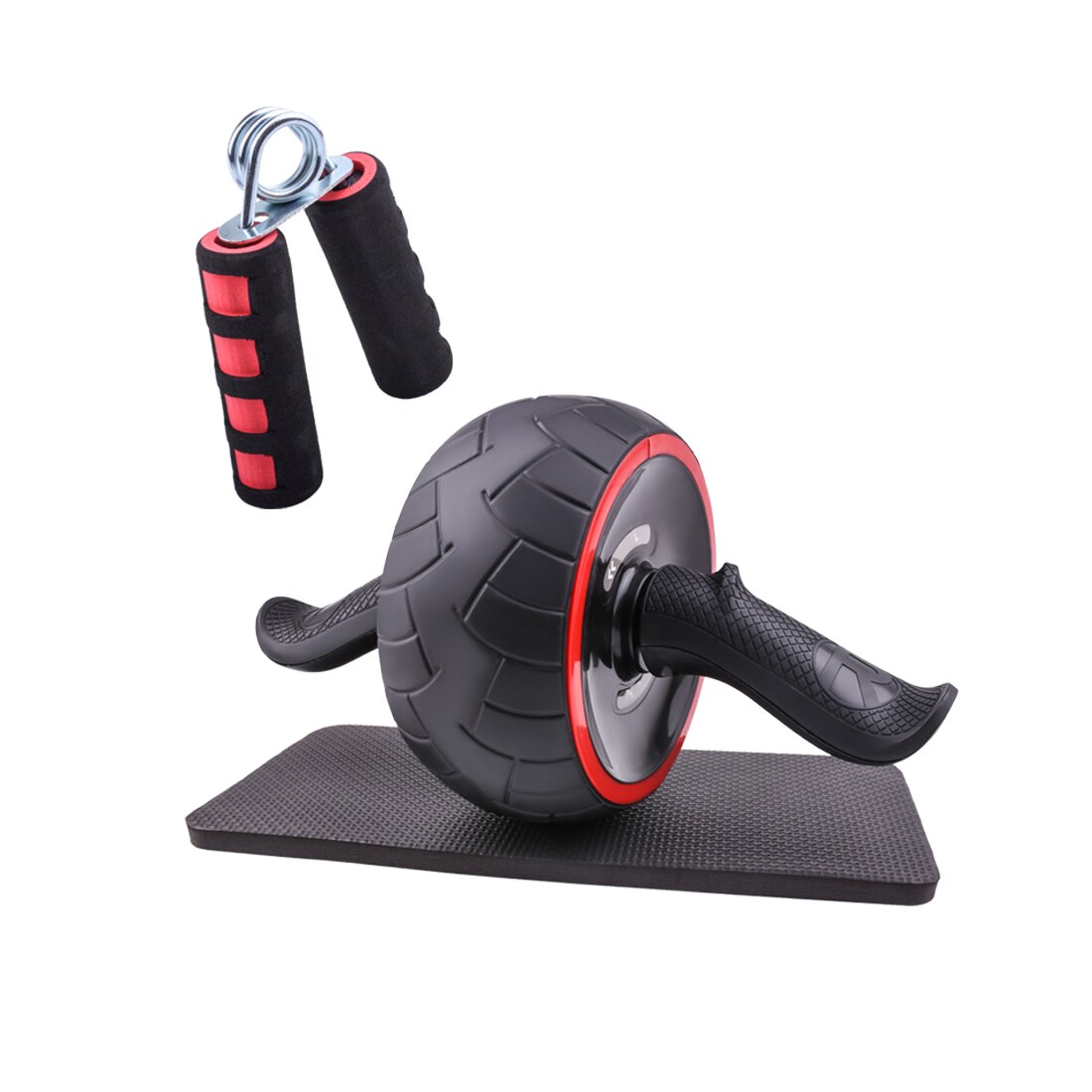 Home Gym Abdominal Exercise Workout Equipment Power Ab Wheel Roller Jump Rope For Bodybuilding Fitness Muscle Boxing Training: Red