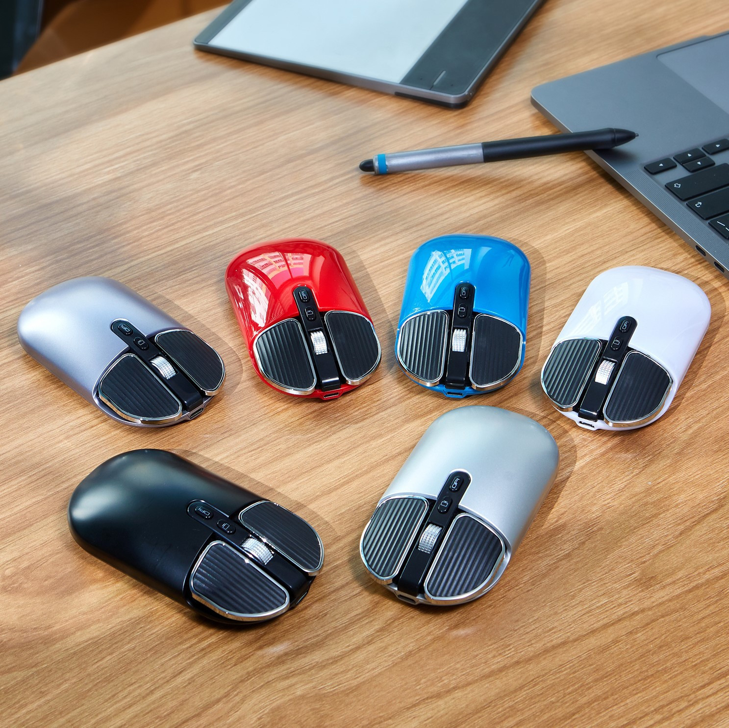 Bezprzewodowa mysz Bluetooth RGB ładowalna mysz bezprzewodowy komputer cichy Mause podświetlany ergonomiczna mysz do gier do laptopa PC