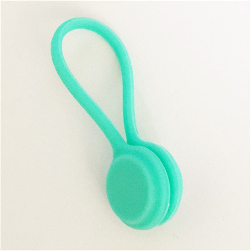 3 Pieces Cable Soft Silicone Cable Winder Headphones Cable Winder Headphone For Data Cable Storage Clip For IPhone Android Etc: Green 3 Pieces