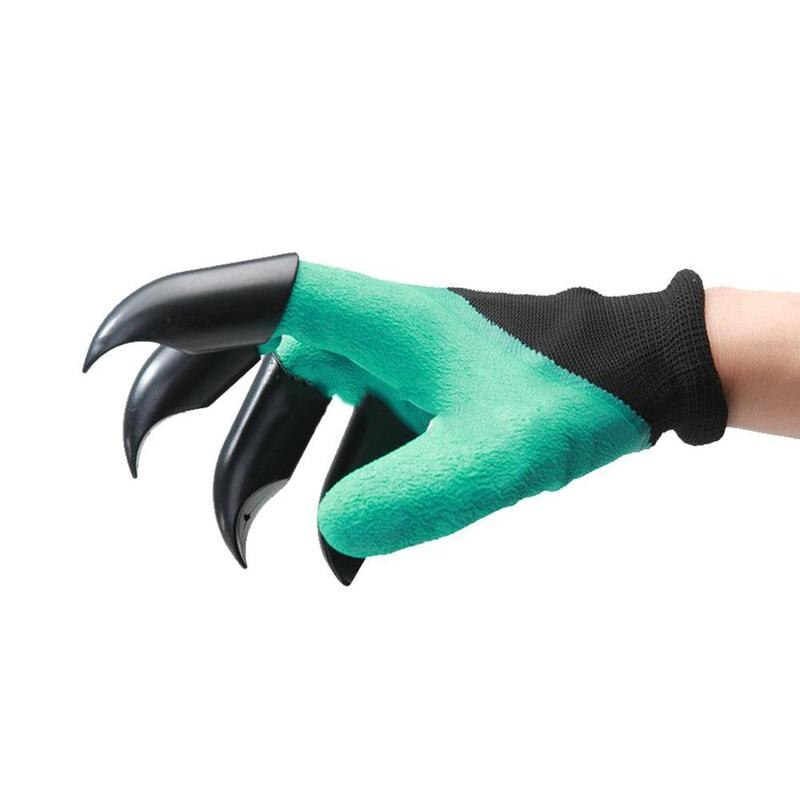 1 Pair Garden rubber Gloves with Claw Waterproof Gardening Gloves planting cleaning Garden gloves G6K2