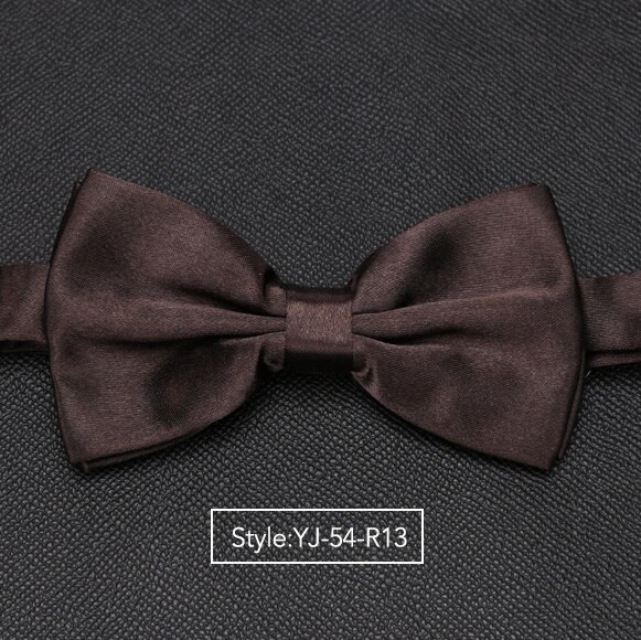 Herren Fliege Hochzeit Krawatten für Männer Frauen Solide Schmetterling Krawatte Krawatte Männlichen Kleid Hemd Zubehör Bowtie: YJ-54-R13