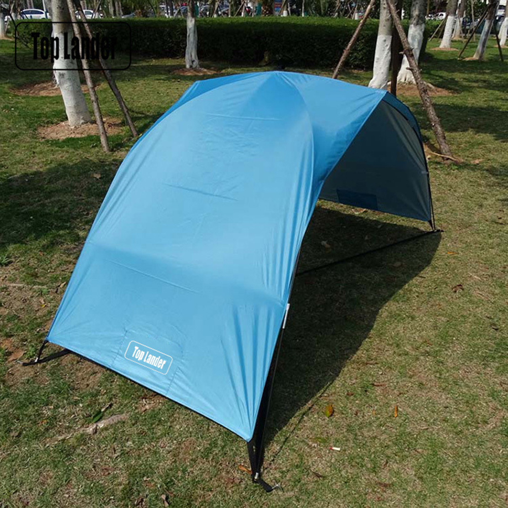 Tragbares outdoor-zelt mit uv-schutz für sommer, strand, camping, faltpavillon, offenes zelt für 2 personen, camping, wandern, sonnenschutz