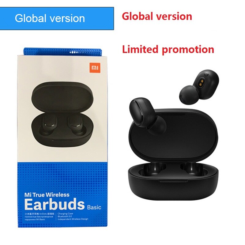 bluetooth earphone Xiaomi Redmi Airdots TWS Bluetooth 5.0 Earphone Stereo Wireless Active Noise Cancellation With Mic: Glo promotion