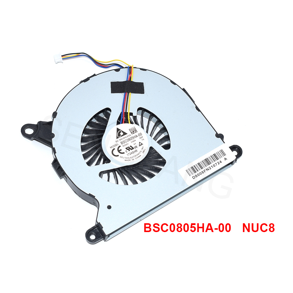 For Intel NUC6I7KYK NUC8I7BEH NUC6 NUC8 NUC10 I3 I5 I7 KSB0605HB KSB0605HBW5Y BSC0805HA-00 NS65B01 DC5V 0.6A CPU Cooling Fan: Red