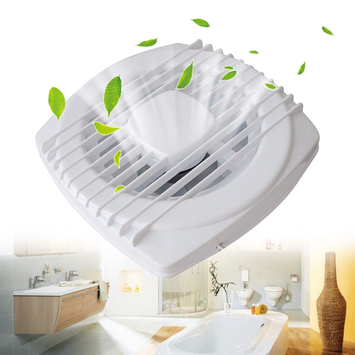 12w 4 tum tyst utsug fläkt 220v hem hotell glasfönster vägg hänga kök badrum toalett ventilation avgasfläkt