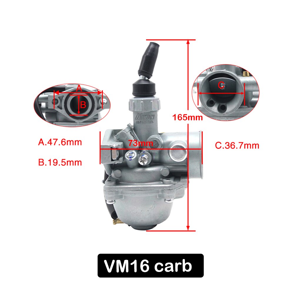 Alconstar- Mikuni VM16 VM22 VM26 VM28 Carburetor 19mm 26mm 30mm 32mm Carb For Honda for Yamaha 110cc-250cc Dirt Pit Bike ATV